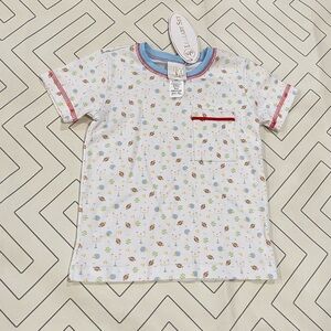 NWT Lullaby Set Football Pajama Top